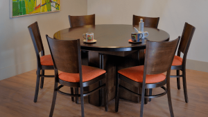 contemporary extendable dining table
