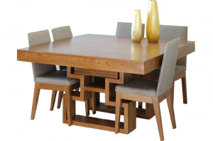 solid oak dining table and chairs